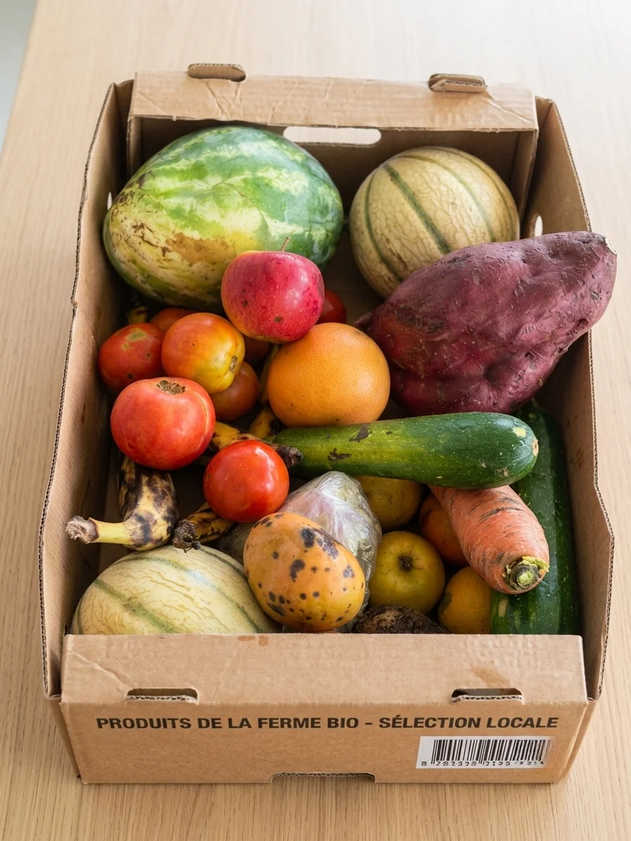 Panier surprise Gaspiz rempli d'invendus